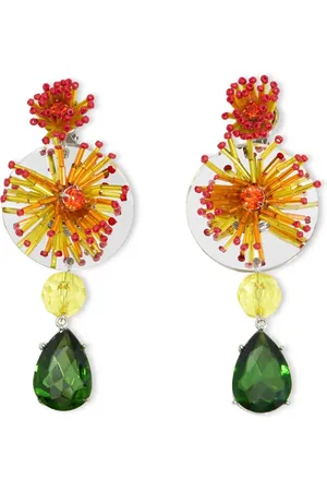 Bimba y Lola Floral-appliqu?? earrings