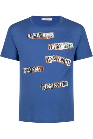 VALENTINO GARAVANI Slogan-print cotton T-shirt
