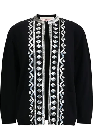VALENTINO GARAVANI Sequinned-trim cardigan