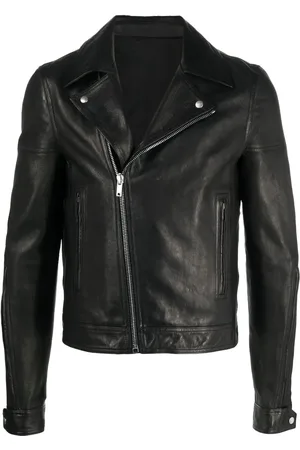 Rick Owens Leather zip-up biker jacket