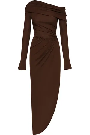 Oscar de la Renta Off Shoulder jersey cocktail dress