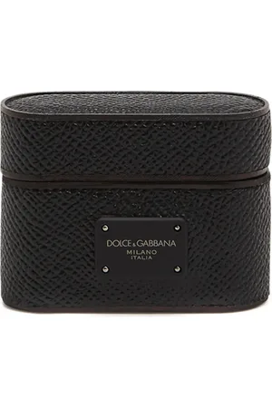 Dolce & Gabbana Logo-tag leather AirPods Pro case