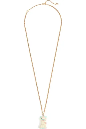 VALENTINO GARAVANI LE CHAT DE LA MAISON NECKLACE IN METAL, NYLON AND SWAROVSKI?? CRYSTALS