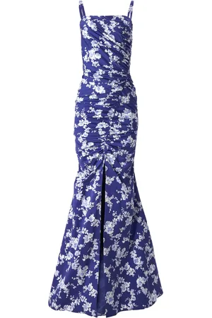 Carolina Herrera Floral-print gathered gown