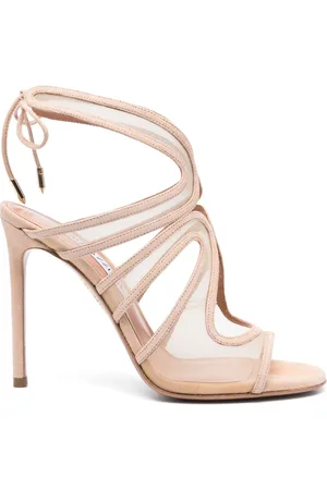 Aquazzura 110mm cut out-detail sandals
