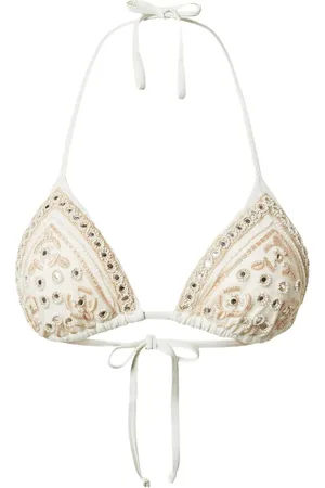 Twin-Set Embroidered triangle bikini top