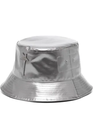 Rick Owens Logo-patch metallic bucket hat