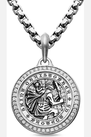David Yurman Sterling St. Christopher amulet (34.5mm)