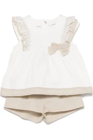 Mayoral Ruffled-detail shorts set