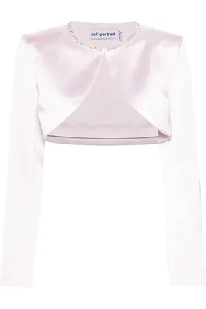 Self-Portrait Satin bolero jacket