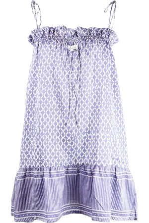 Cloe Cassandro Daisy-print strappy mini dress