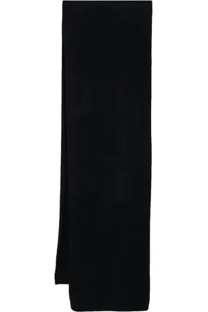 Joseph Brushed ribbed-trim scarf