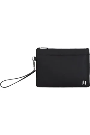 Karl Lagerfeld Monogram leather clutch