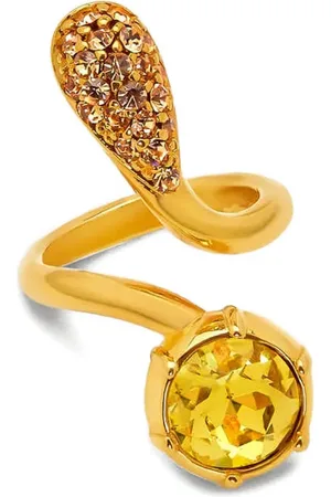Oscar de la Renta Crystal-embellished ring