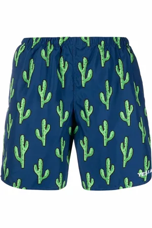 YES I AM Cactus-print swim shorts