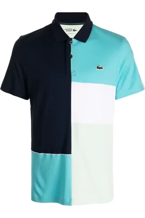 Lacoste Logo-appliqu?? colour-block polo shirt