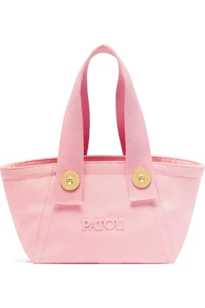 Patou Small logo-embroidered trapeze-design tote bag