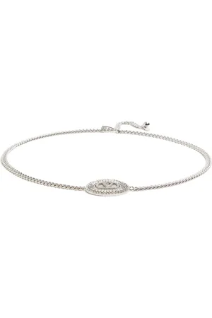 VALENTINO GARAVANI VLOGO SIGNATURE CHAIN BELT WITH CRYSTALS