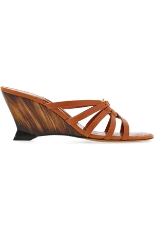 Salvatore Ferragamo Gancini 70mm wedge sandals