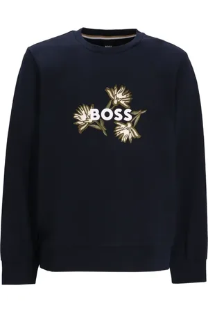 HUGO BOSS Floral-embroidered sweatshirt