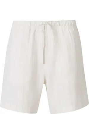 WALES BONNER Striped linen shorts
