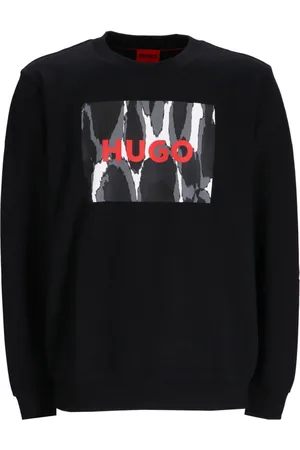 HUGO BOSS Logo-print cotton sweatshirt