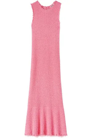 Jil Sander Embroidered sleeveless maxi dress