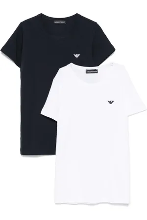 Emporio Armani Logo-embroidered T-shirt (pack of two)
