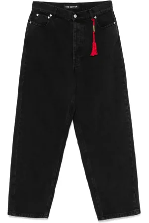 THE EDITOR Appliqu??-detail jeans