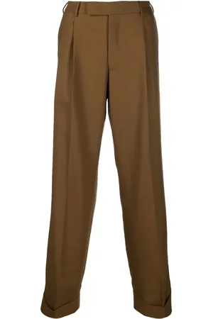 PT Torino Pleated straight-leg trousers
