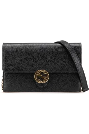 Gucci 2016-present Interlocking G Dollar Calfskin Wallet on Chain crossbody bag