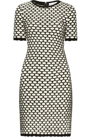 Oscar de la Renta Two-tone mini dress