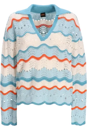 HUGO BOSS Pointelle-knit sweater