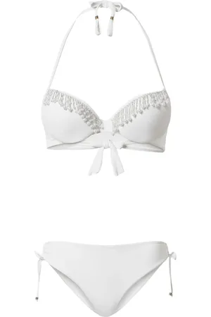 Twin-Set Beaded triangle bikini set
