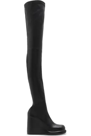 Burberry Leather pillar high boots
