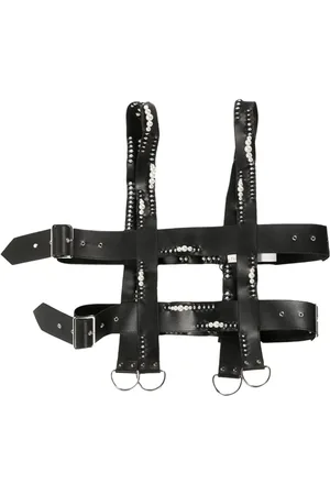 NOIR KEI NINOMIYA Pearl-embellished harness top