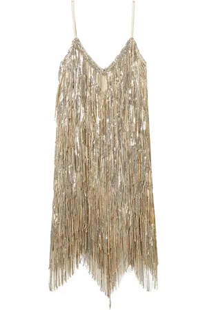 Twin-Set MYFO sequin fringed mini dress