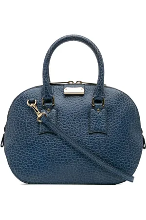 Burberry 2000-2017 Small Grained Calfskin Orchard Bowling Bag satchel