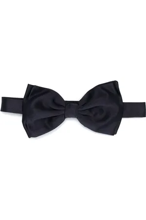 LARDINI Satin-finish detail bow tie