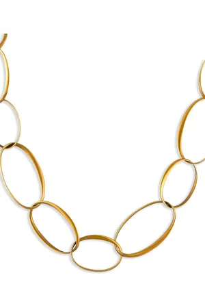 Pomellato 18K yellow oval link necklace