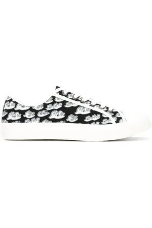 JULIEN DAVID Printed lace up trainers