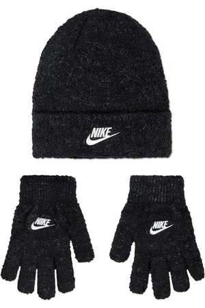 Nike Textured-knit beanie and gloves
