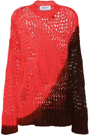 The Attico Ombr?? open-knit jumper
