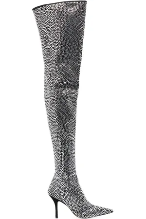 PARIS TEXAS Holly Mama crystal-embellished 110mm boots