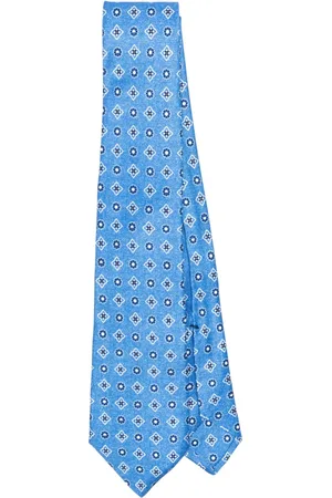 Kiton Patterned silk tie