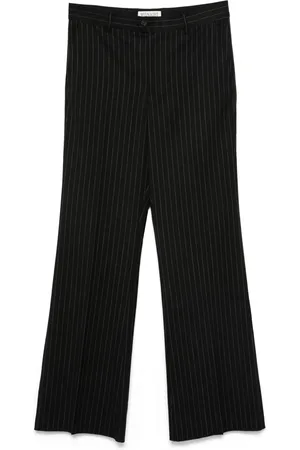 Midnight Pinstripe flared trousers