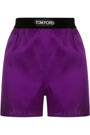 Tom Ford Logo-waistband satin shorts