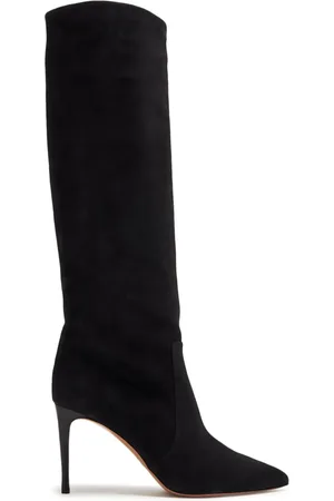 PARIS TEXAS 85mm pointed-toe leather boots