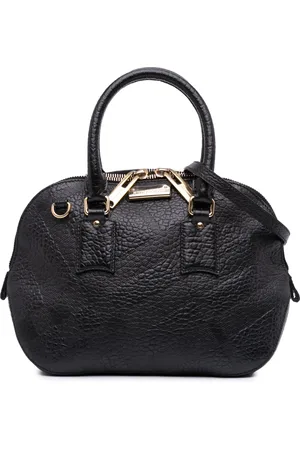 Burberry 2000-2024 Small Grained Calfskin Orchard Bowling Bag satchel