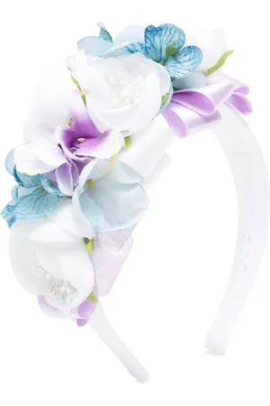 COLORICHIARI Floral-appliqué hair band